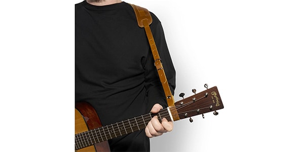MARTIN ( マーティン ) VINTAGE LEATHER STRAP With Padded Slider Tan