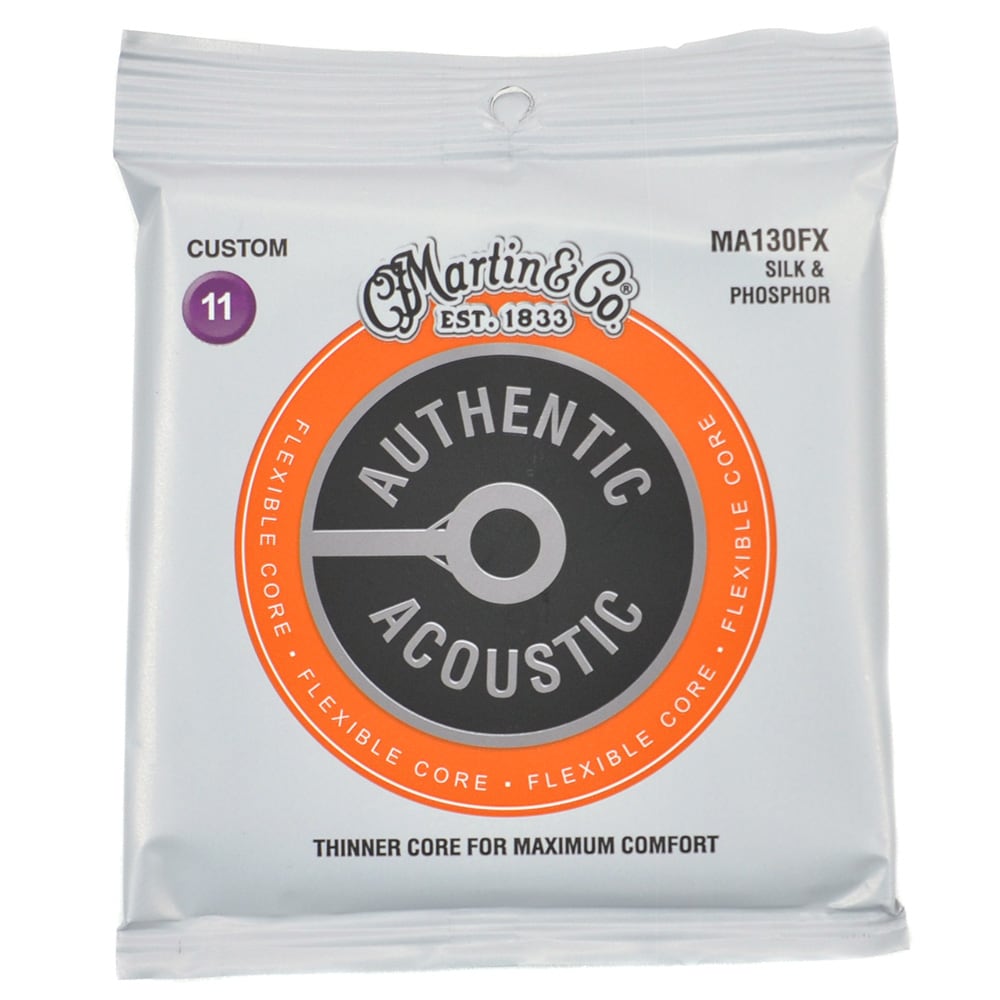 MARTIN/MA130FX AUTHENTIC ACOUSTIC FLEXIBLE CORE SILK & PHOSPHOR