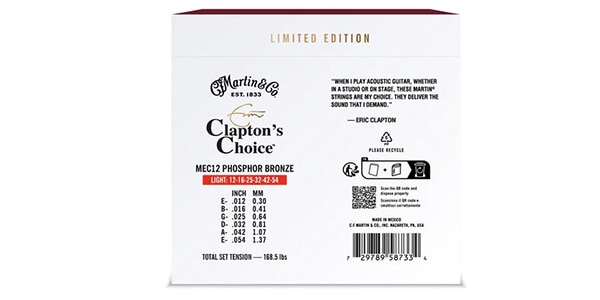 MARTIN / MEC12 Eric Clapton Light 20TH ANNIVERSARY EDITION画像2