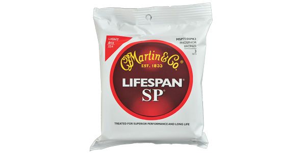 MARTIN/MSP7100PK3 SP Lifespan 92/8 Phosphor Bronze Light - 3 Pack