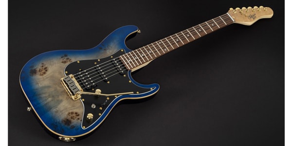 Michael Kelly Guitars / Custom Collection 60 Burl Ultra Blue Burl画像4