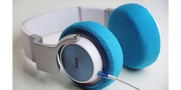 mimimamo / Super stretch headphone cover L blue MHC-002-BL画像2