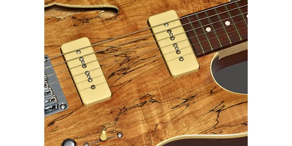 Ele Gtr 59 F holes thin lineP-90s Spalted Maple Ele Gtr 59 F holes thin lineP-90s Spalted Maple