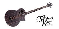 Michael Kelly Guitars Act Ele Bass Dragonfly 4 Forte Port Java Ebony Fretless