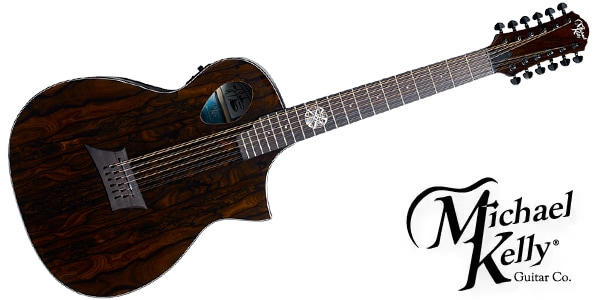 Michael Kelly Guitars / MK Ac/ele Gtr Forte Port 12 string Gloss  Zicote  (Fishman)