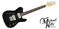Michael Kelly Guitars / 58 F HOLES THINLINE GB H/H PUSHPULL KNOBS CH HDWR