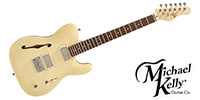 Michael Kelly Guitars / 58 F HOLES THINLINE FM H/H PUSHPULL KNOBS CH HDWR