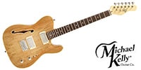 Michael Kelly Guitars / 58 F HOLES THINLINE SM H/H PUSHPULL KNOBS CH HDWR