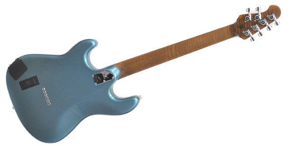 MUSICMAN / Cutlass SSS Trem Piezo Hunter Hayes Tahoe Blue Figured Roast画像4