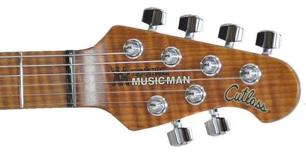 MUSICMAN / Cutlass SSS Trem Piezo Hunter Hayes Tahoe Blue Figured Roast画像5