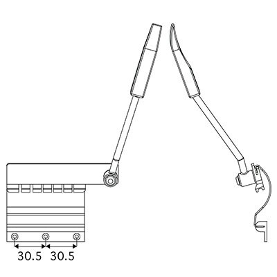 MONTREUX/Vibrola Tremolo set short Chrome new [1386]