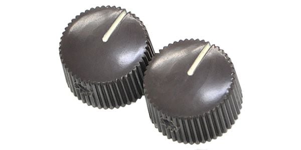Fender Amp style knob brown (2) [1052]