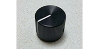 MONTREUX Black Alumite knob Large [1502]