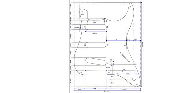 MONTREUX / SRV 8hole Pickguard Relic [251] 画像2