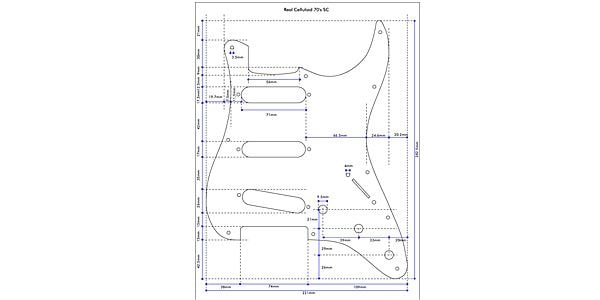 MONTREUX / Real Celluloid 70's SC Pickguard Relic [256] 画像2