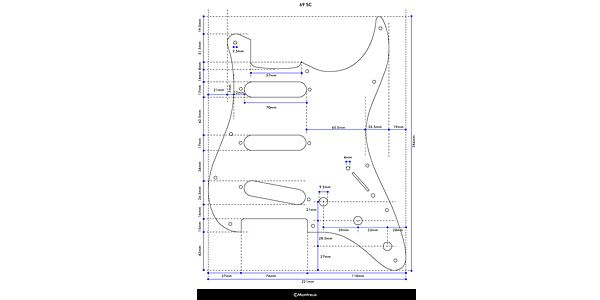 MONTREUX ( モントルー )  / 69 SC Pickguard Relic [260] 画像4