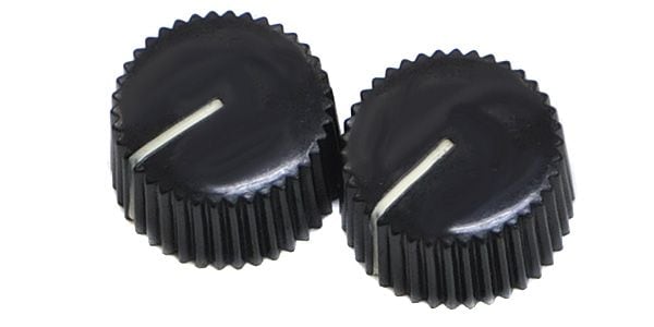 MONTREUX / Fender Amp style knob black (2) [8281]