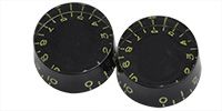 MONTREUX Vintage Tint Speed knob Black (2) [8504]