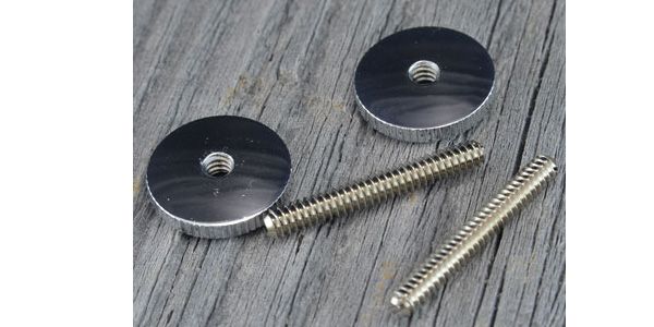 MONTREUX/The Clone ABR-1 studs and round wheels set Chrome [9463]