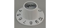 MONTREUX Inch Sombrero Knob Volume White[9519]