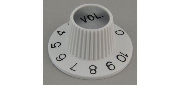 Inch Sombrero Knob Volume White[9519]