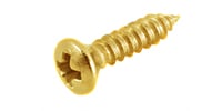 MONTREUX Pickguard screws Fender style inch Gold (20)[9583]