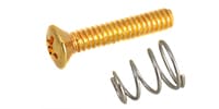 MONTREUX / Single P/U height screws oval head inch Gold (6)[9585]
