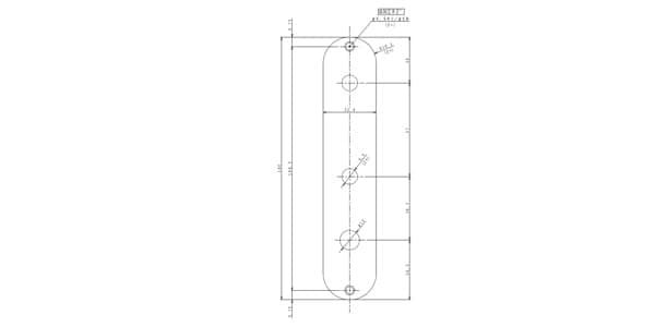 MONTREUX ( モントルー )  / TL control plate with toggle hole Chrome[9590]画像2