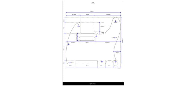 MONTREUX / 69 TL pickguard relic [1303]