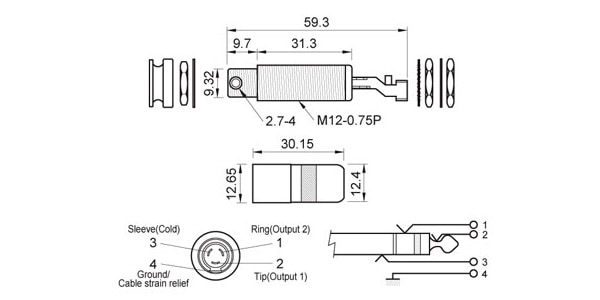 MONTREUX / 4 Conductor Endpin Jack Gold [270] 画像2