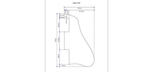 MONTREUX / Japan 335 pickguard relic[723]画像2