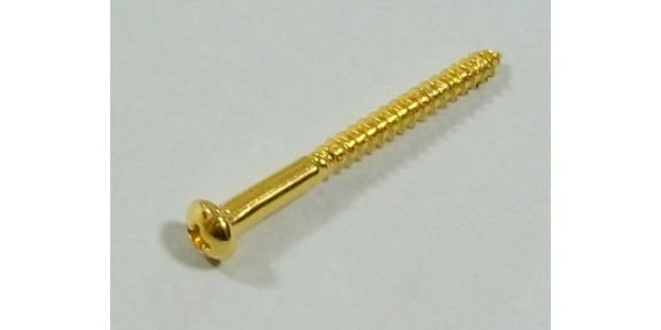 MONTREUX / Inch Specs Bass Pickup Mounting Screw (8) Gold [8429]