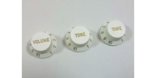 Strat 1V2T knob set Aged White [8571]