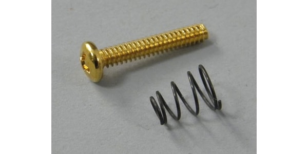 Single P/U height screws inch Gold (6) [8636]