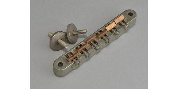 MONTREUX/ABR-1 style Bridge wired with Unplated Brass saddles relic