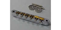 MONTREUX ABR-1 style Bridge wired Chrome with Unplated Brass saddles