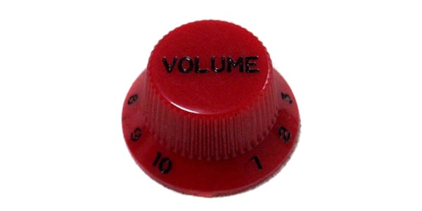 MONTREUX/Strat Volume Knob Metric Red [8786]