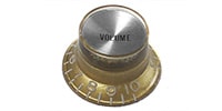 MONTREUX Metric Reflector Knob Volume Gold (Silver Top) [8857]