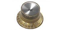 MONTREUX Metric Reflector Knob Tone Gold (Silver Top) [8858]