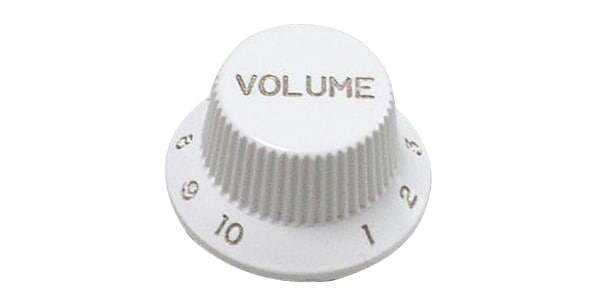 MONTREUX/Strat Volume Knob Metric White [8867]