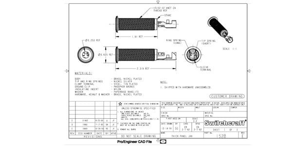 MONTREUX / Switchcraft straight jack #152B [9181]画像2