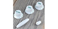 MONTREUX 55 Strat Knob set new (green letters) [9541]