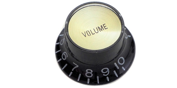 MONTREUX / Inch Reflector Knob Volume Black (Gold Top) [9687]