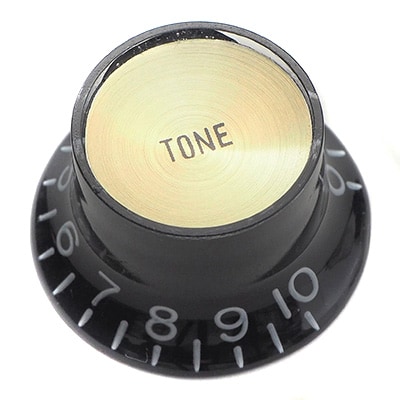 MONTREUX/Inch Reflector Knob Tone Black (Gold Top) [9688]