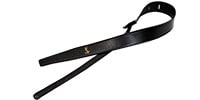 MOODY STRAPS Leather&amp;Leather 2.5&quot; Extra Long Black/Black