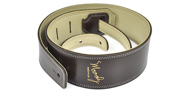 MOODY STRAPS / Leather&Leather2.5" Standard Brown / Cream画像2