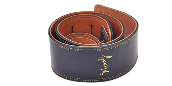 MOODY STRAPS / Leather&Leather2.5" Standard Navy/Tabaco画像4