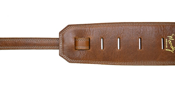 MOODY STRAPS ( ムーディーストラップ ) / Leather&Leather 4" Standard Light Brown/Cream画像3