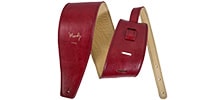 MOODY STRAPS 4&quot; Distressed Leather Backed Strap - Red/Cream Standard