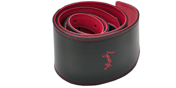MOODY STRAPS / Leather&Leather4" Long Black/Red画像4